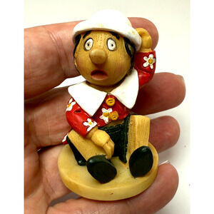 Vintage Disney Pinocchio Resin Figurine Beautiful House Napoli Italy Souvenir